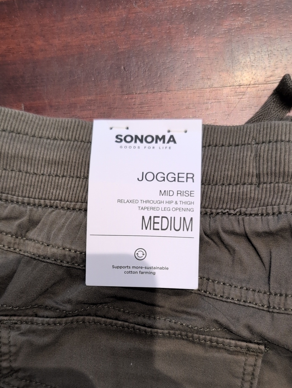 Sonoma Olive Utility Jogger Pants - Picture 9 of 9